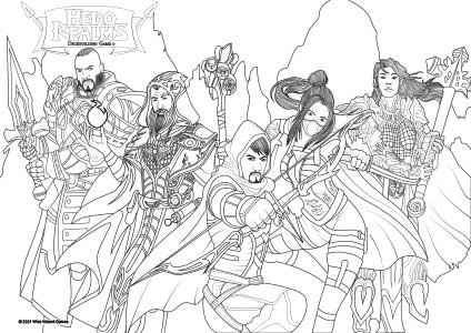 Hero Realms Character Collage