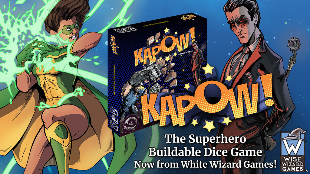Introducing KAPOW! A Fast and Furious Buildable Dice Superhero Game