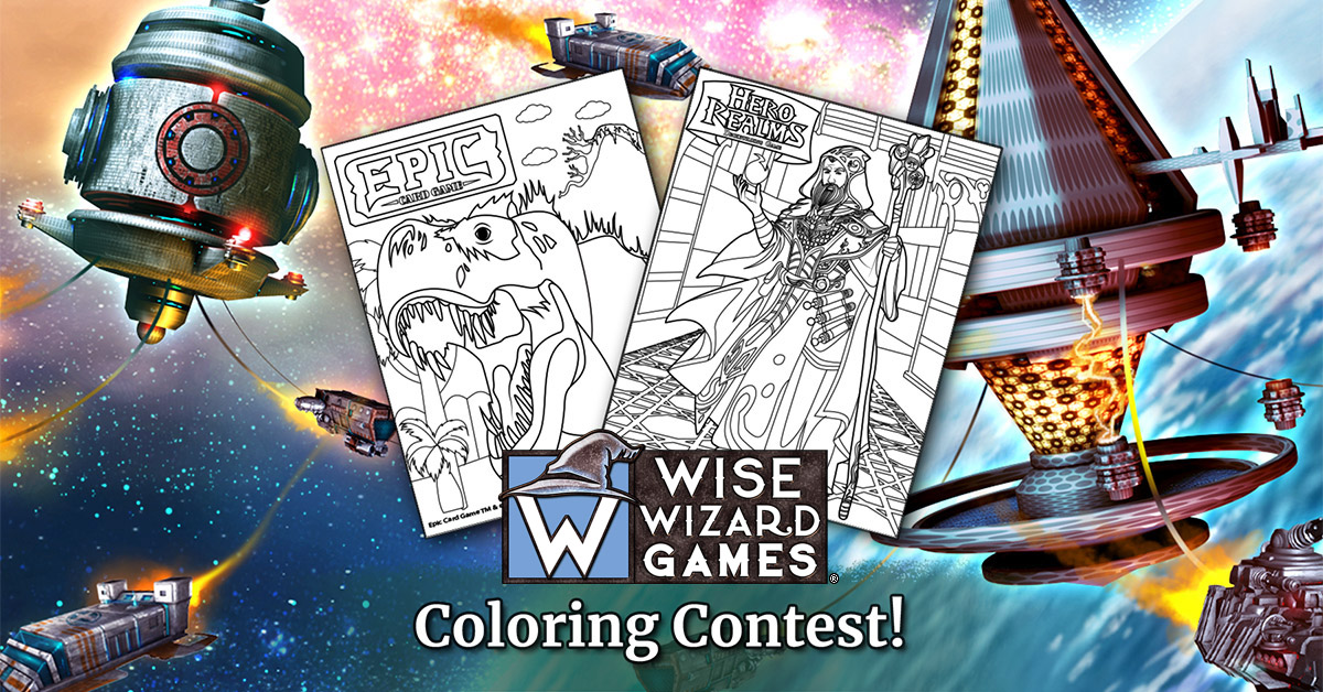 Wise Wizard Games April Coloring Contest!