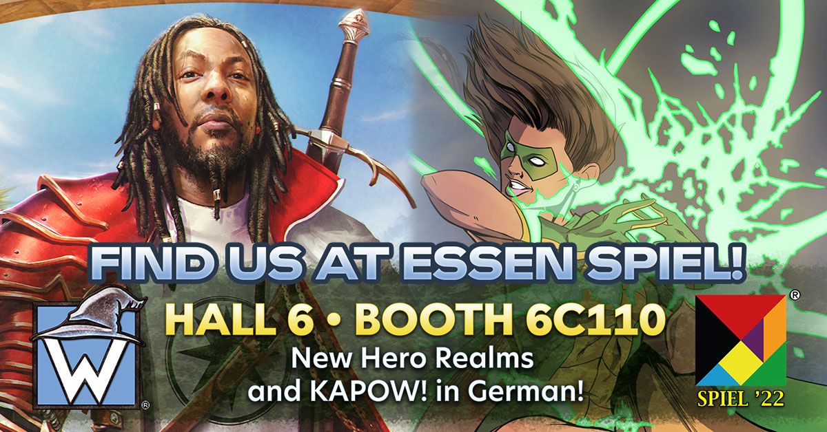 Essen Spiel 2022: KAPOW! and Hero Realms Now Available in German!