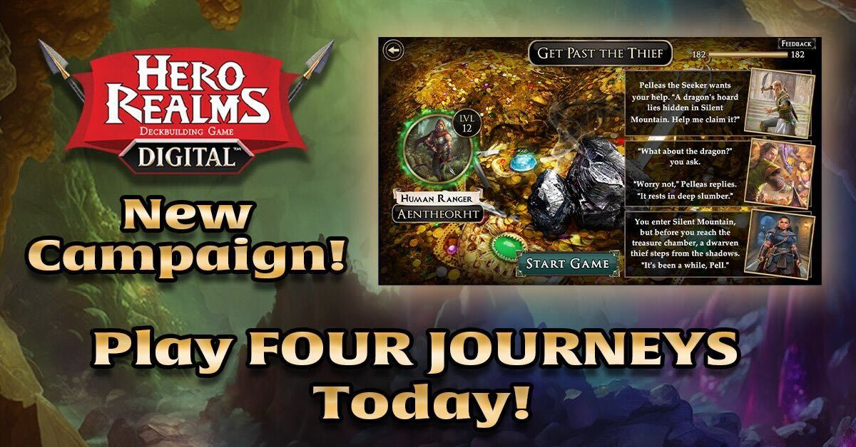 Hero Realms Four Journeys campaign now available on iOS, Android and Steam!